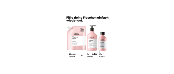 L'Oreal Serie Expert Vitamino Color Shampoo  Nachfüllpack 500 ml