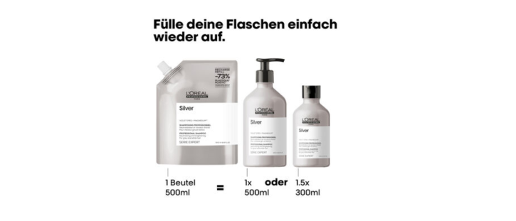 L'Oreal Serie Expert Silver Shampoo Nachfüllpack 500 ml