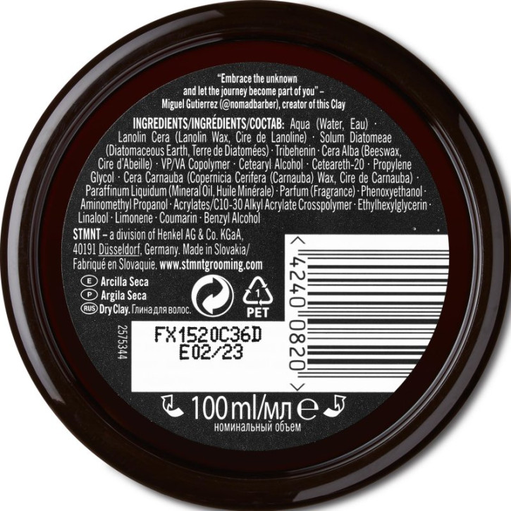 Schwarzkopf STMNT Grooming Goods Dry Clay 100ml