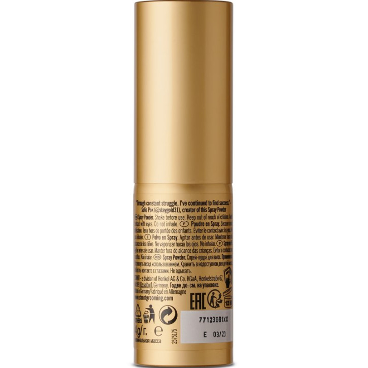 Schwarzkopf STMNT Styling Spray Powder 4g