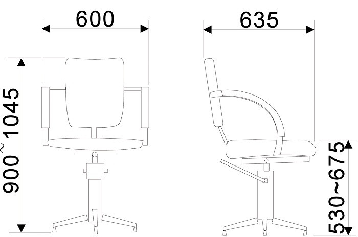 Comair Bedienungsstuhl "Milano" schwarz new
