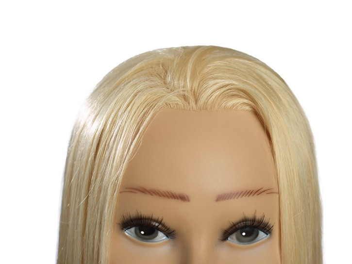 Limage Übungskopf Andrea 60cm extra lichtblond Übungskopf, Proteinhaar