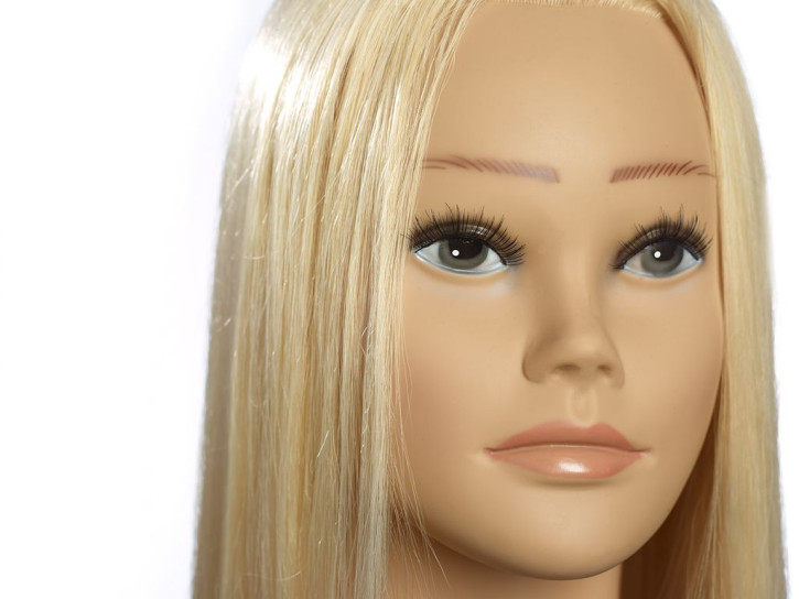 Limage Übungskopf Andrea 60cm extra lichtblond Übungskopf, Proteinhaar