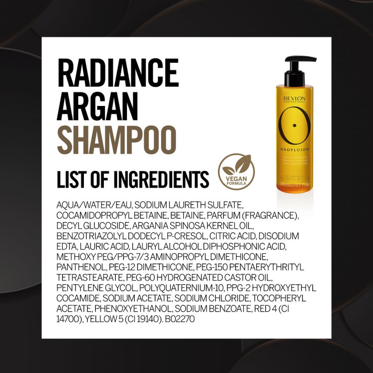 Revlon OROFLUIDO Radiance Argan Shampoo 240ml
