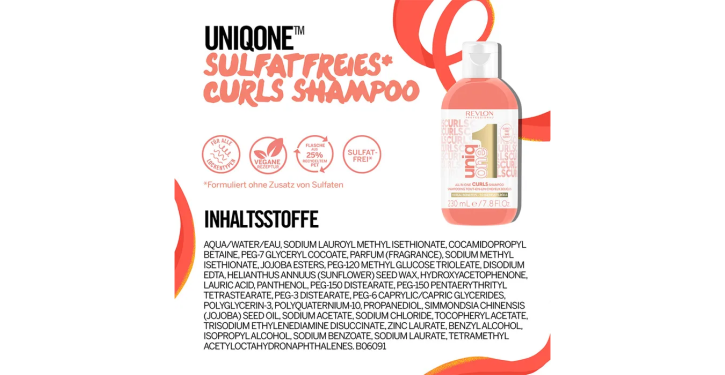 Revlon UNIQONE CURLS SHAMPOO 230ml