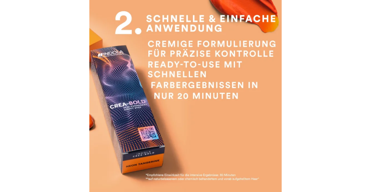 Indola PCC Semi-permanente Haarfarbe Crea Neon Mandarine 100 ml