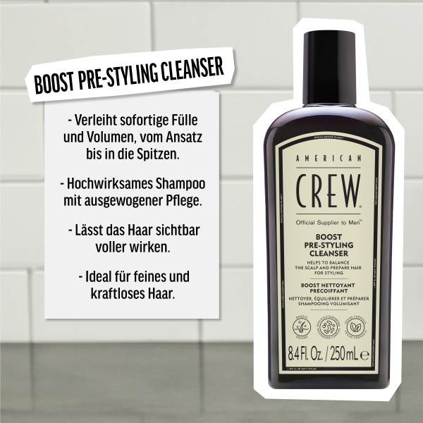 American Crew Boost  Pre-Styling Cleanser 250 ml