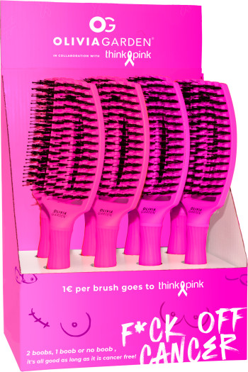 Olivia Garden Fingerbrush Combo Think Pink 2023  PURPLE 1 STÜCK