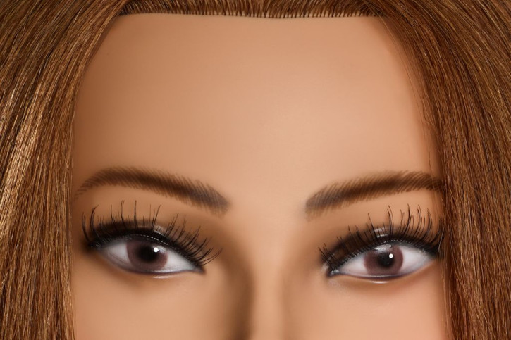 Limage  Übungskopf Clare 50 cm mittelblond mit indischem Echthaar