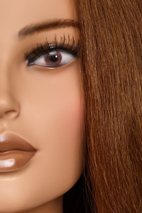 Limage  Übungskopf Clare 50 cm mittelblond mit indischem Echthaar
