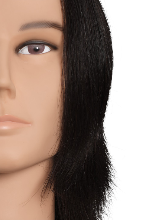 Limage Übungskopf  Franz mittelblond 25 cm indisches Echthaar