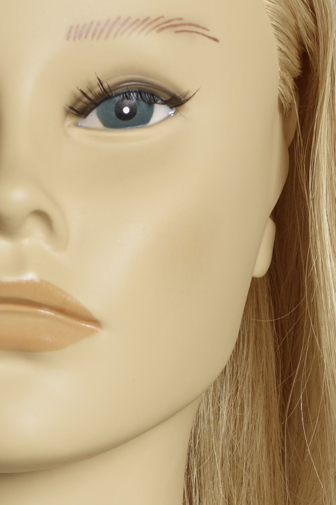 Limage Übungskopf  Carola  lichtblond  35 cm indisches Echthaar