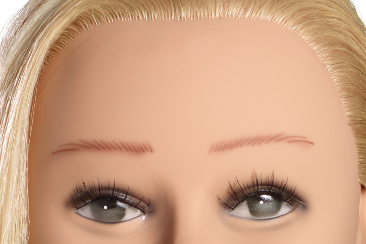 Limage Übungskopf  Perrine lichtblond 50 cm europäisches Echthaar