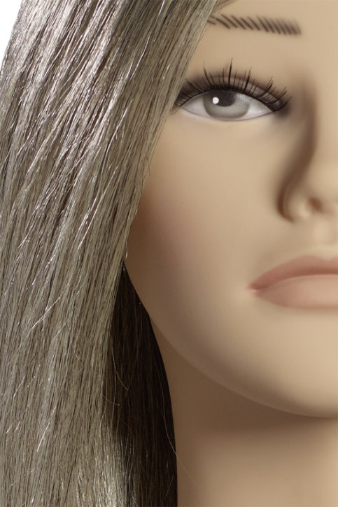 Limage Übungskopf  Granny grau 35 cm  indisches Echthaar