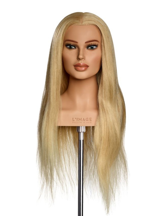 Limage Championkopf Liz lichtblond 60 cm europäisches Echthaar extra viel Haarvolumen