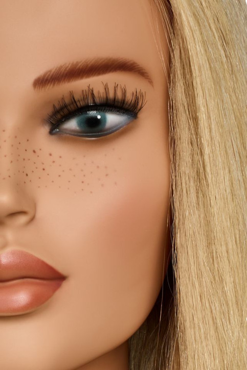 Limage Championkopf Liz lichtblond 60 cm europäisches Echthaar extra viel Haarvolumen