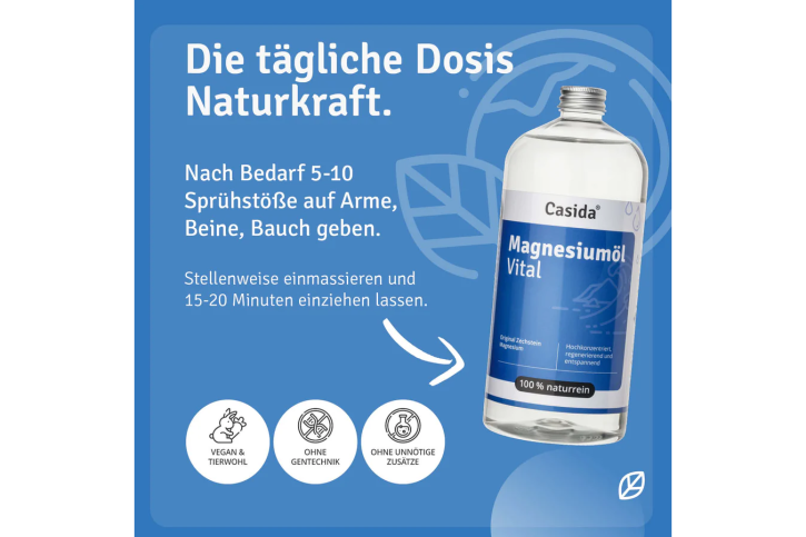 Casida Magnesiumöl Vital Zechstein 1000 ml