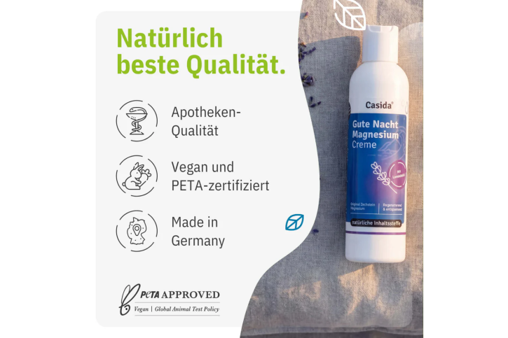 Casida Gute Nacht Magnesium Creme 200 ml