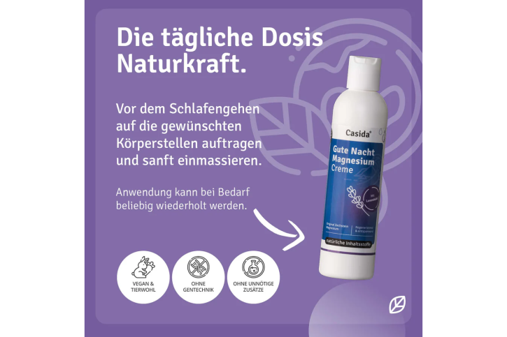 Casida Gute Nacht Magnesium Creme 200 ml