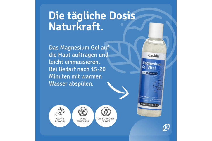 Casida Magnesium + MSM Gel Vital  200 ml