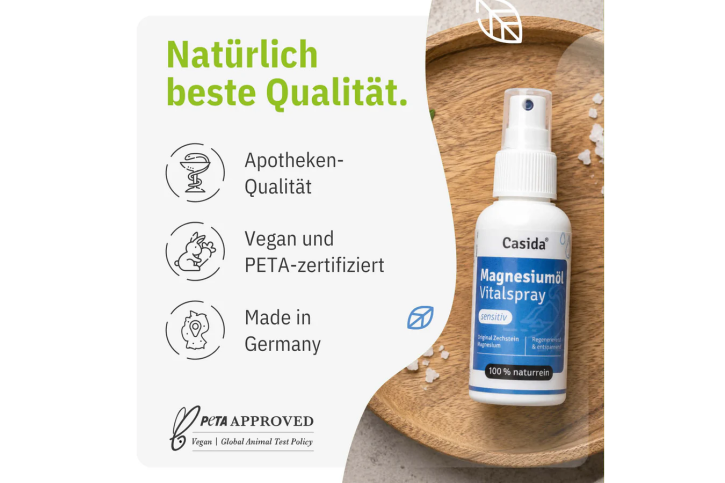 Casida Magnesiumöl Vitalspray Sensitiv  100 ml