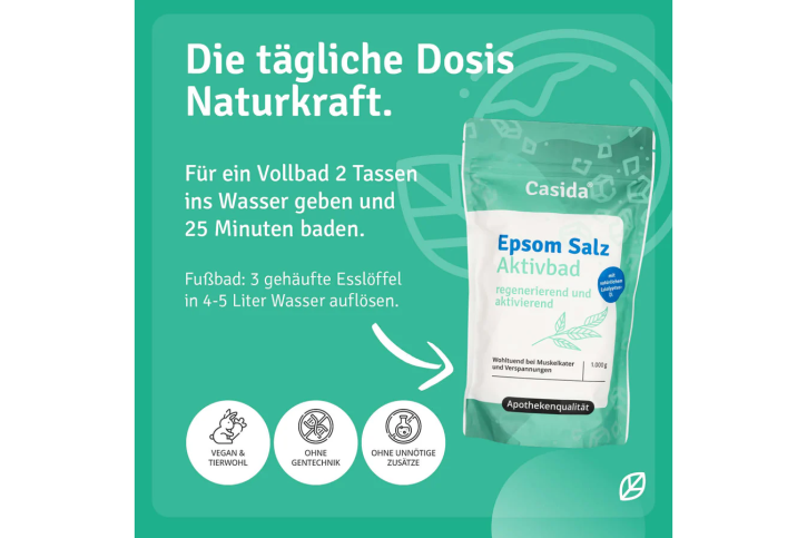 Casida Epsom Salz Aktivbad 1,0 kg