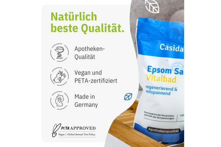 Casida Epsom Salz Vitalbad 1,0 kg