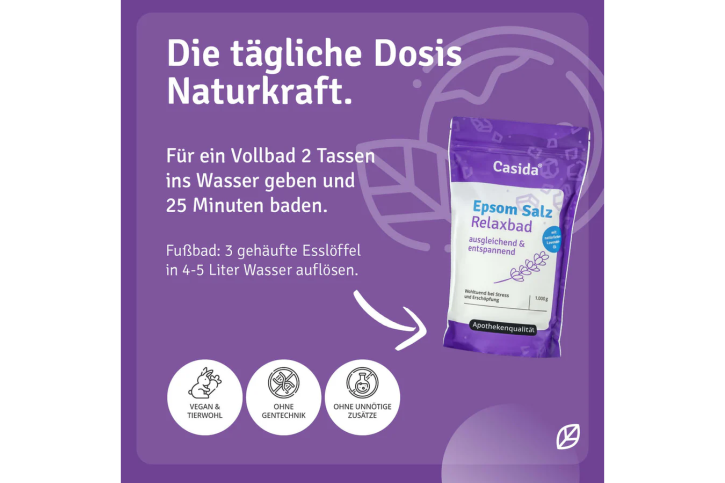 Casida Epsom Salz Relaxbad 1,0 kg