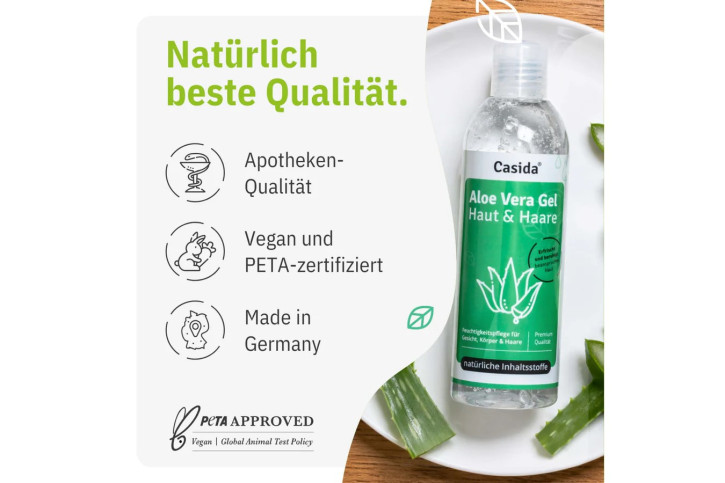 Casida Aloe Vera Gel Haut & Haare 200 ml