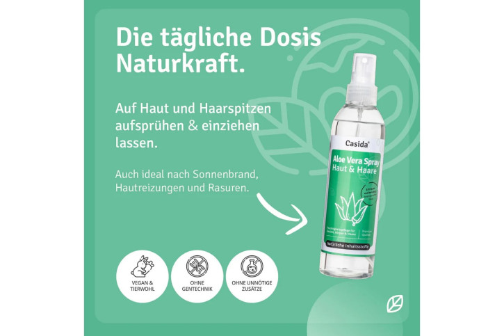 Casida Aloe Vera Spray Haut & Haare 200 ml