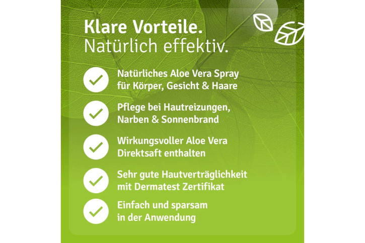 Casida Aloe Vera Spray Haut & Haare 200 ml
