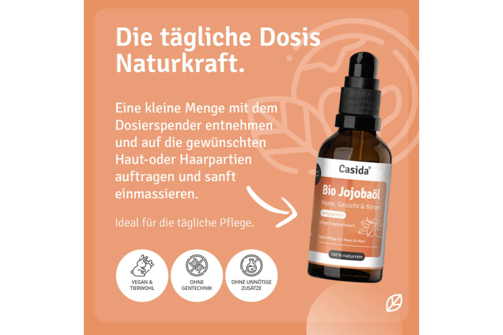 Casida Jojobaöl BIO kaltgepresst  50 ml