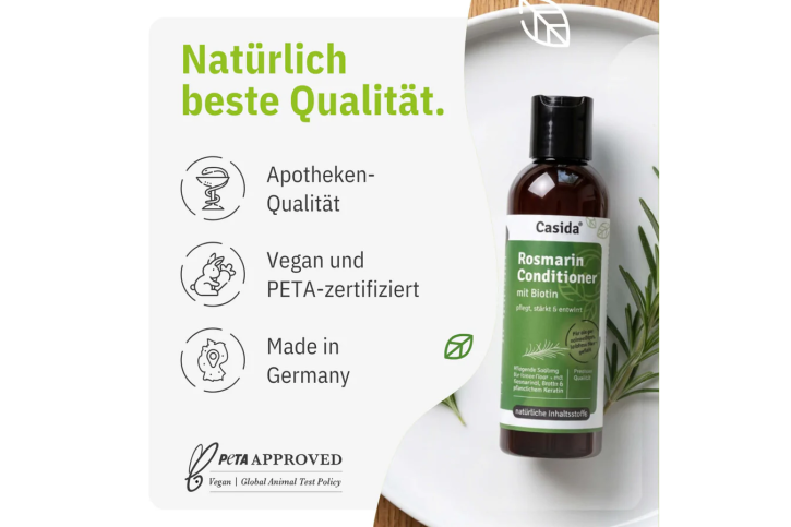 Casida Rosmarin Conditioner mit Biotin 200 ml