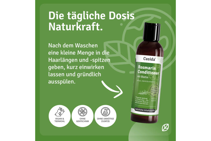 Casida Rosmarin Conditioner mit Biotin 200 ml