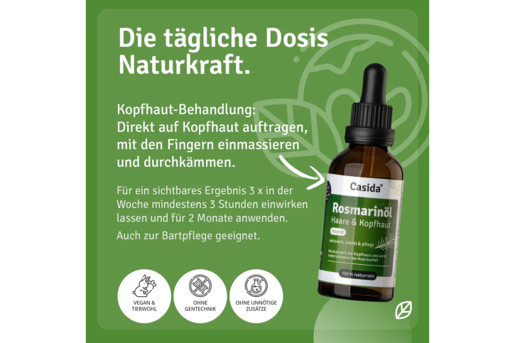 Casida Rosmarinöl Haare & Kopfhaut 50 ml