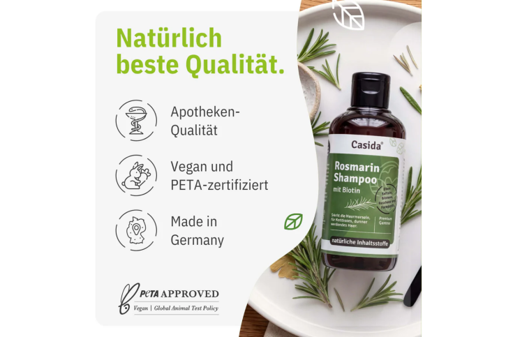 Casida Rosmarin Shampoo mit Biotin 200 ml