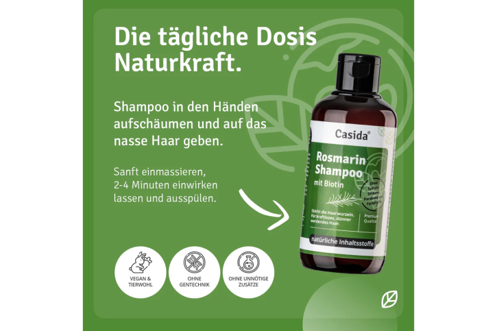 Casida Rosmarin Shampoo mit Biotin 1000 ml