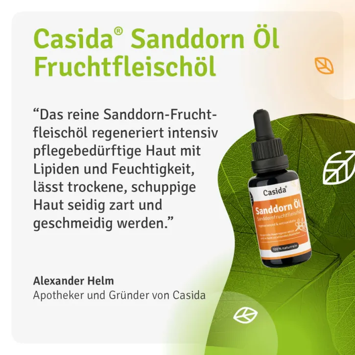 Casida Sanddornöl Fruchtfleischöl 30 ml