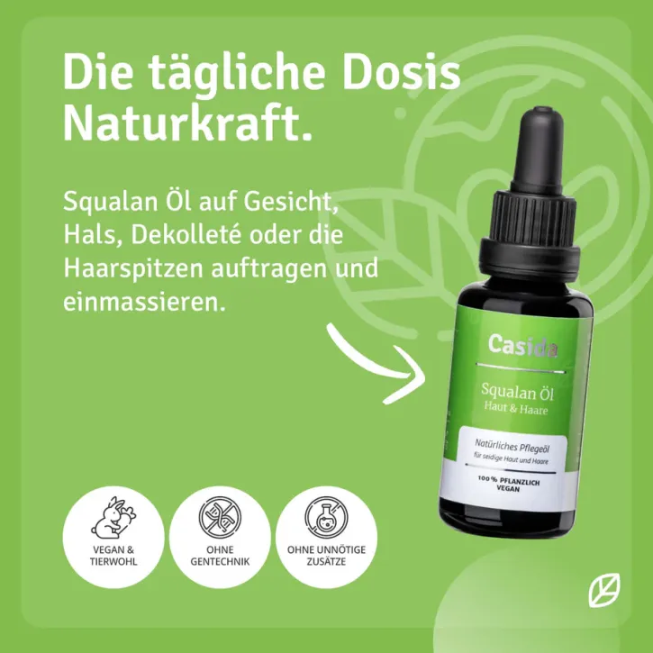 Casida Squalan Öl Haut & Haare pflanzlich 30 ml