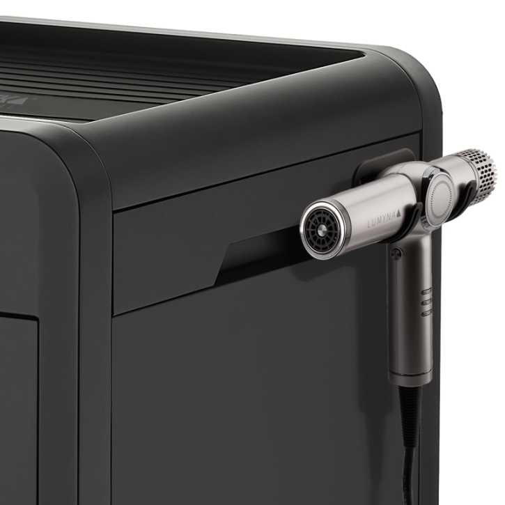 T-SHAPE Wandfönhalter schwarz