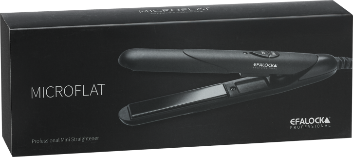 Efalock MICROFLAT Mini-Glätteisen schwarz