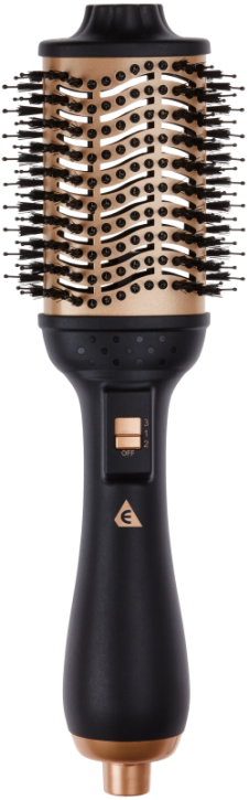 Efalock BIG HOT BRUSH Warmluftbürste schwarz-rosegold