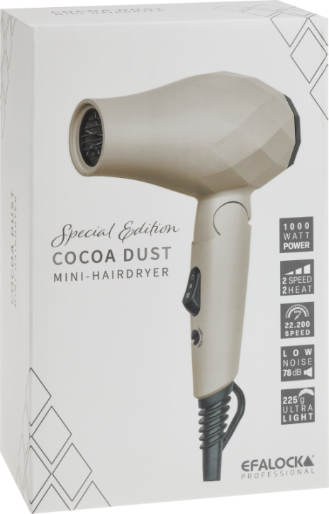 Efalock COCOA DUST Mini-Haartrockner