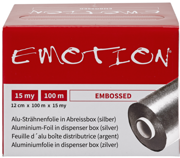 Efalock Efalock EMOTION Strähnen-Alufolie geprägt silber 100m/15my/12cm