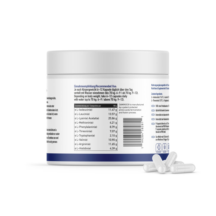 Daminoc® 10 PURE EAA Human Amino Code®, 270 Kapseln