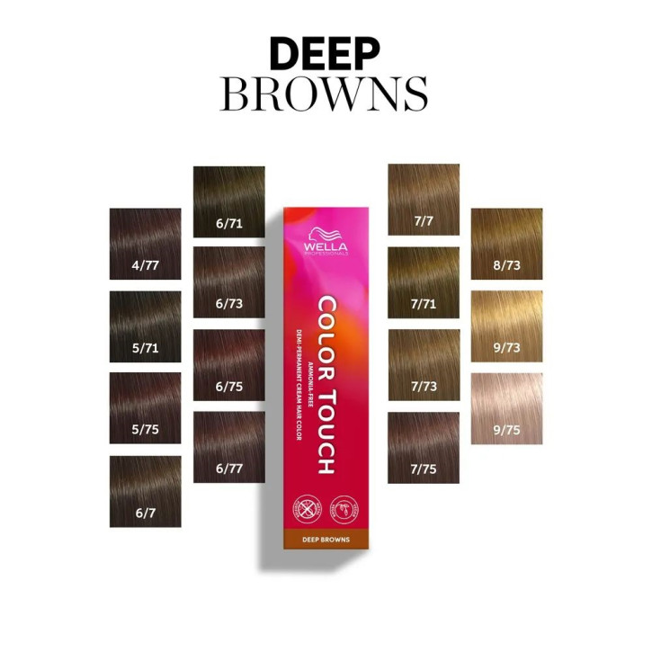 Wella Color Touch  Deep Browns 6/71 dunkelblond braun-asch 60ml