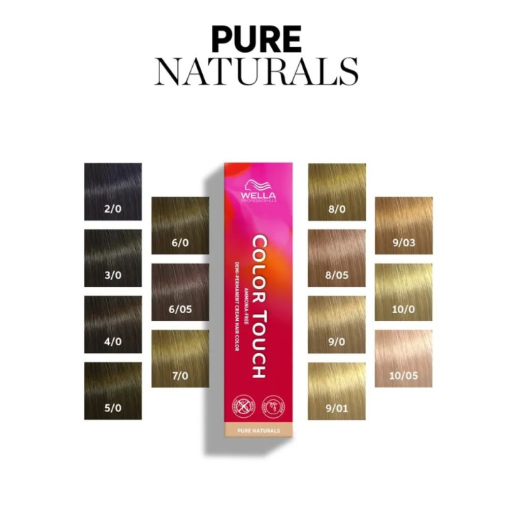 Wella Color Touch Pure Naturals 10/05 hell-lichtblond natur-mahagoni 60ml