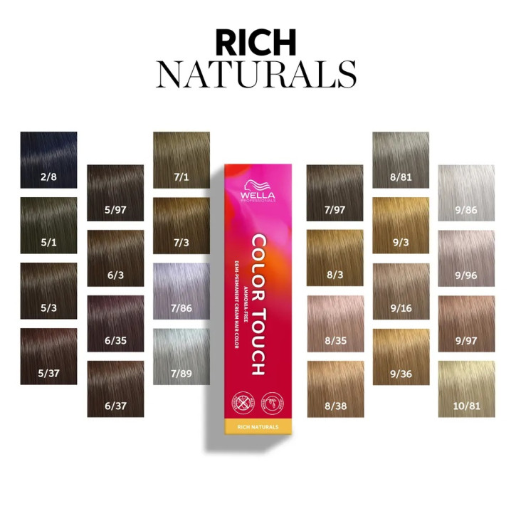 Wella Color Touch Rich Naturals 6/3 dunkelblond gold 60ml