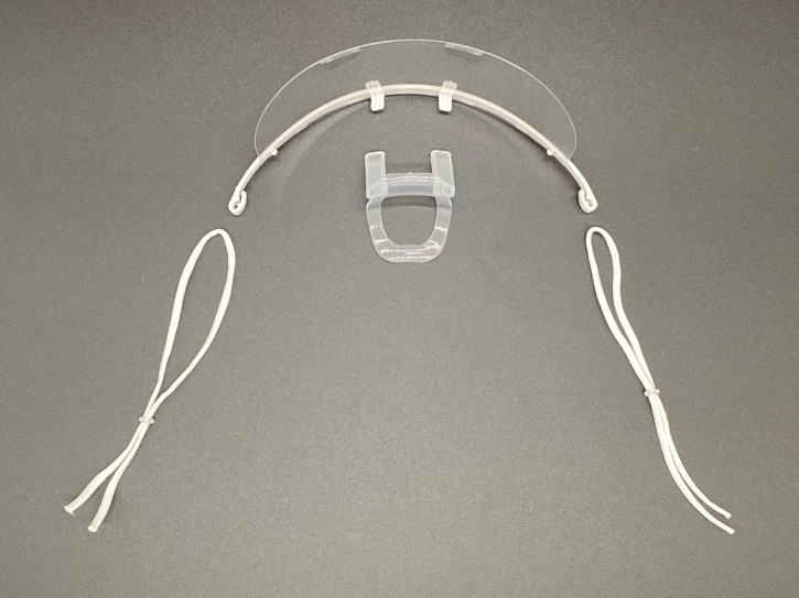 Gesichtsmaske Mundschutz & Nasenschutz verstellbar IN FARBE WEISS