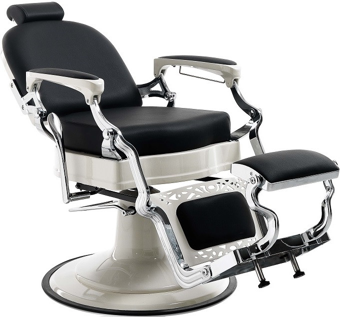 Xanitalia Friseurstuhl Herren Mustang Barbiersessel schwarz